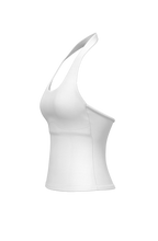 Halter Tank in Blanc