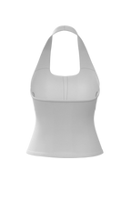 Halter Tank in Blanc