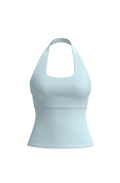 Halter Tank in Blueberry Cream