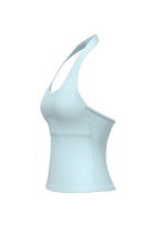 Halter Tank in Blueberry Cream