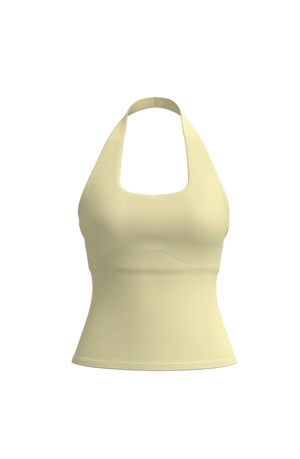 Halter Tank in Lemon Butter