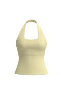 Halter Tank in Lemon Butter