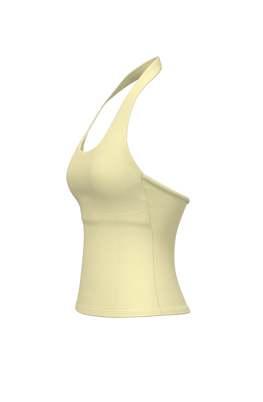 Halter Tank in Lemon Butter