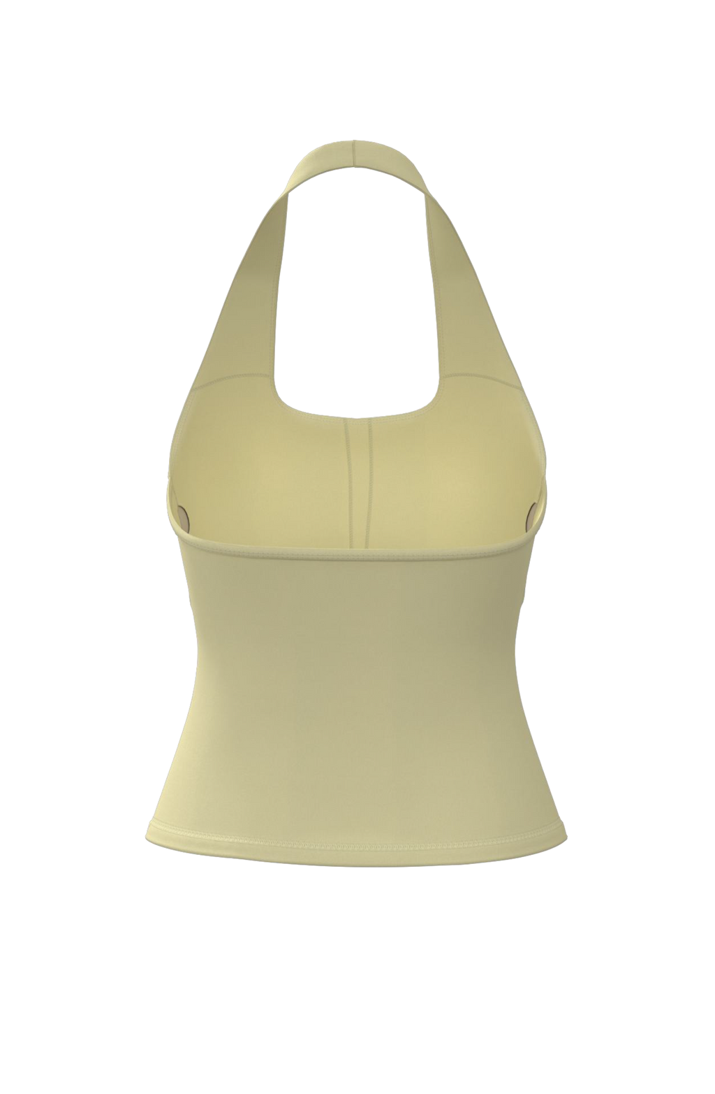 Halter Tank in Lemon Butter
