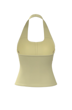 Halter Tank in Lemon Butter