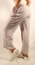 High Rise Relaxed Pants in Lavender - Inner Glö Apparel