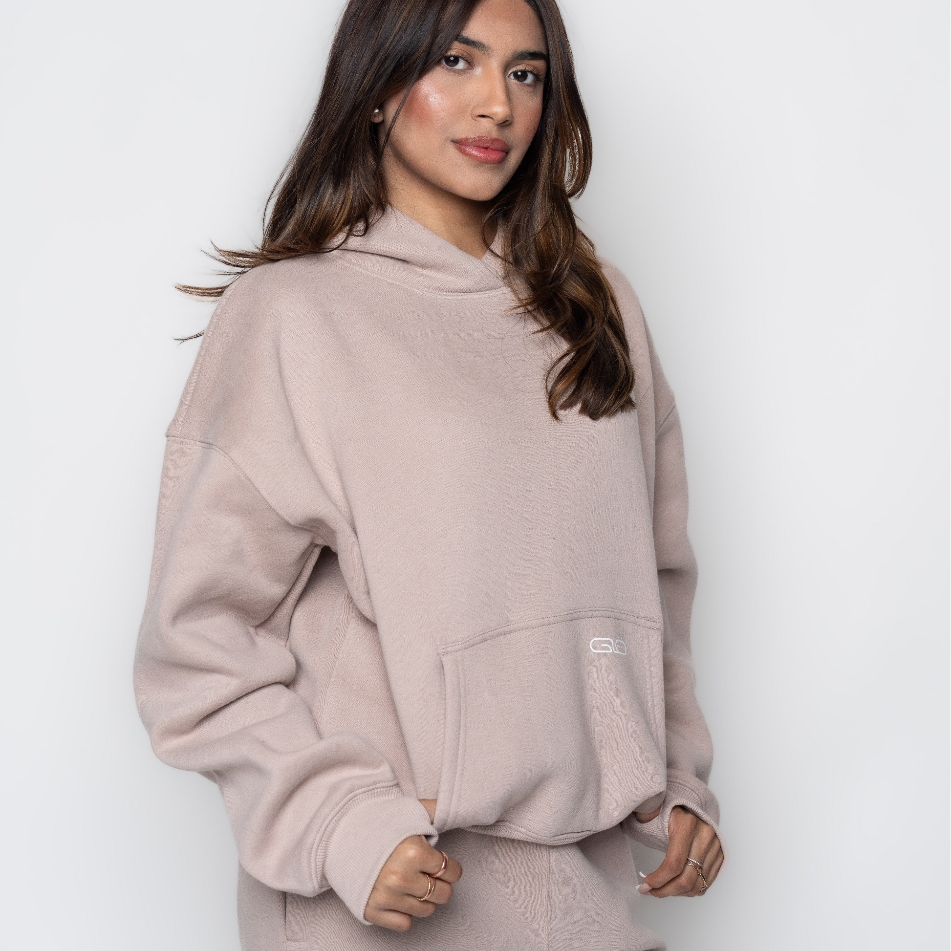 Chillout Ease Hoodie in Dusty Pink