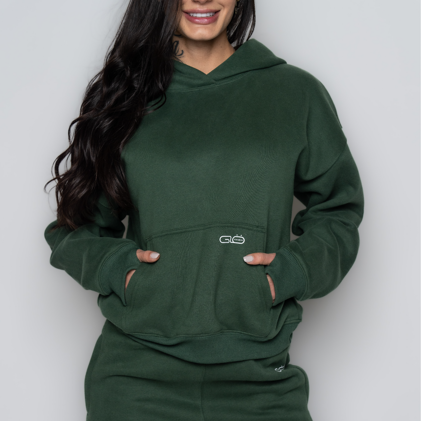 Chillout Ease Hoodie in Forest Green