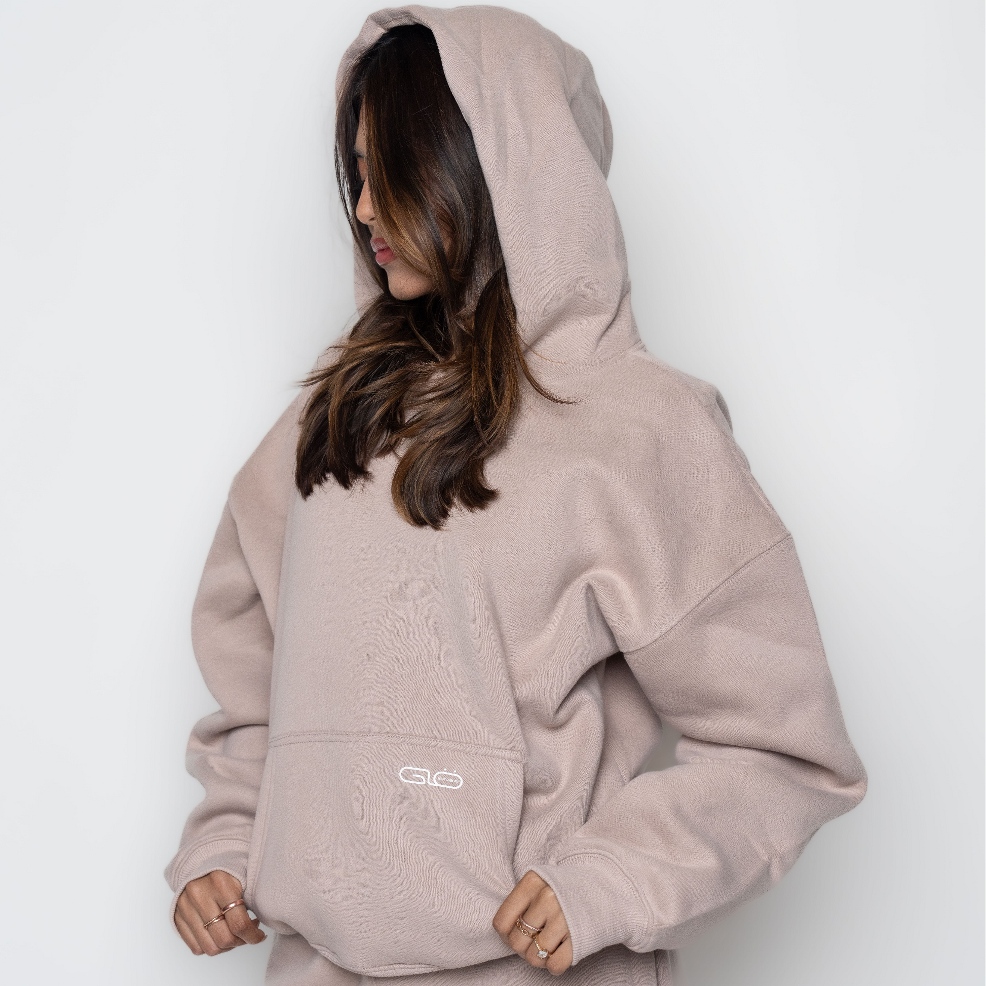 Chillout Ease Hoodie in Dusty Pink