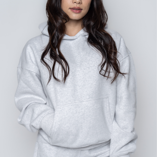 Chillout Ease Hoodie in Light Grey