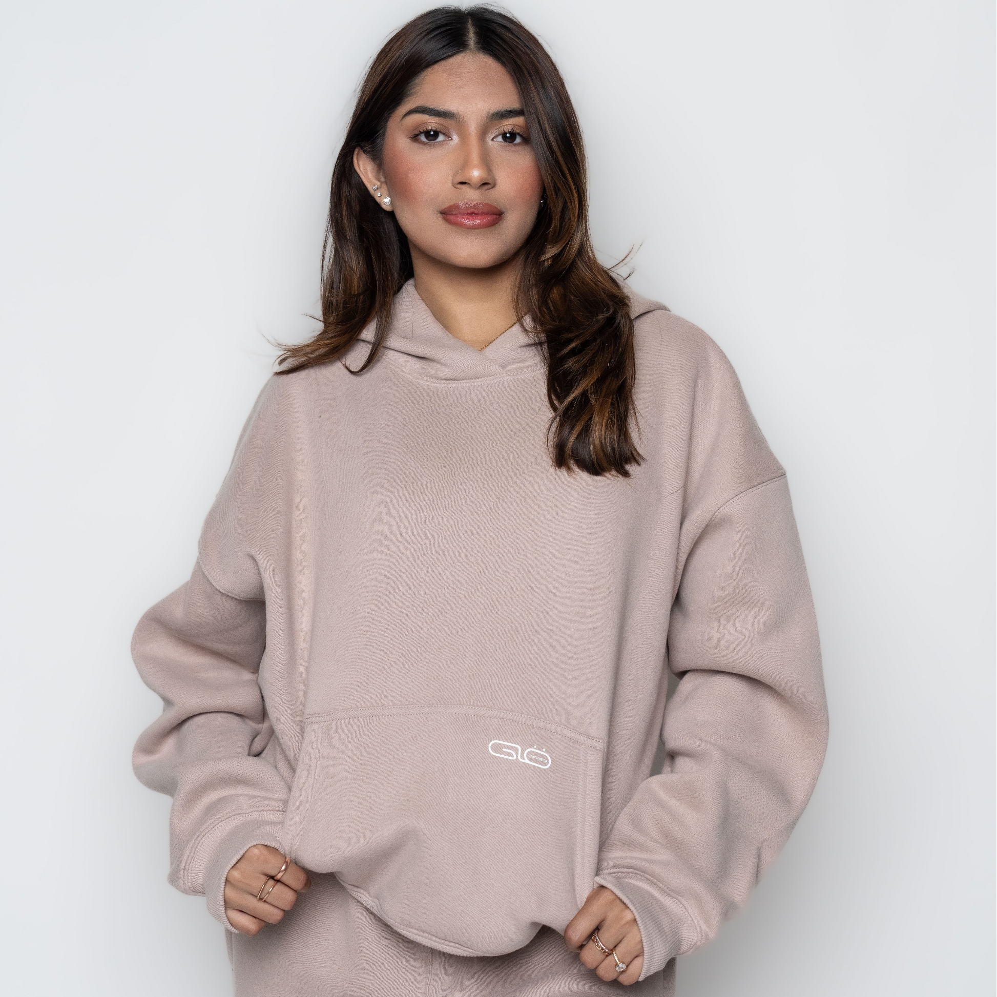 Chillout Ease Hoodie in Dusty Pink