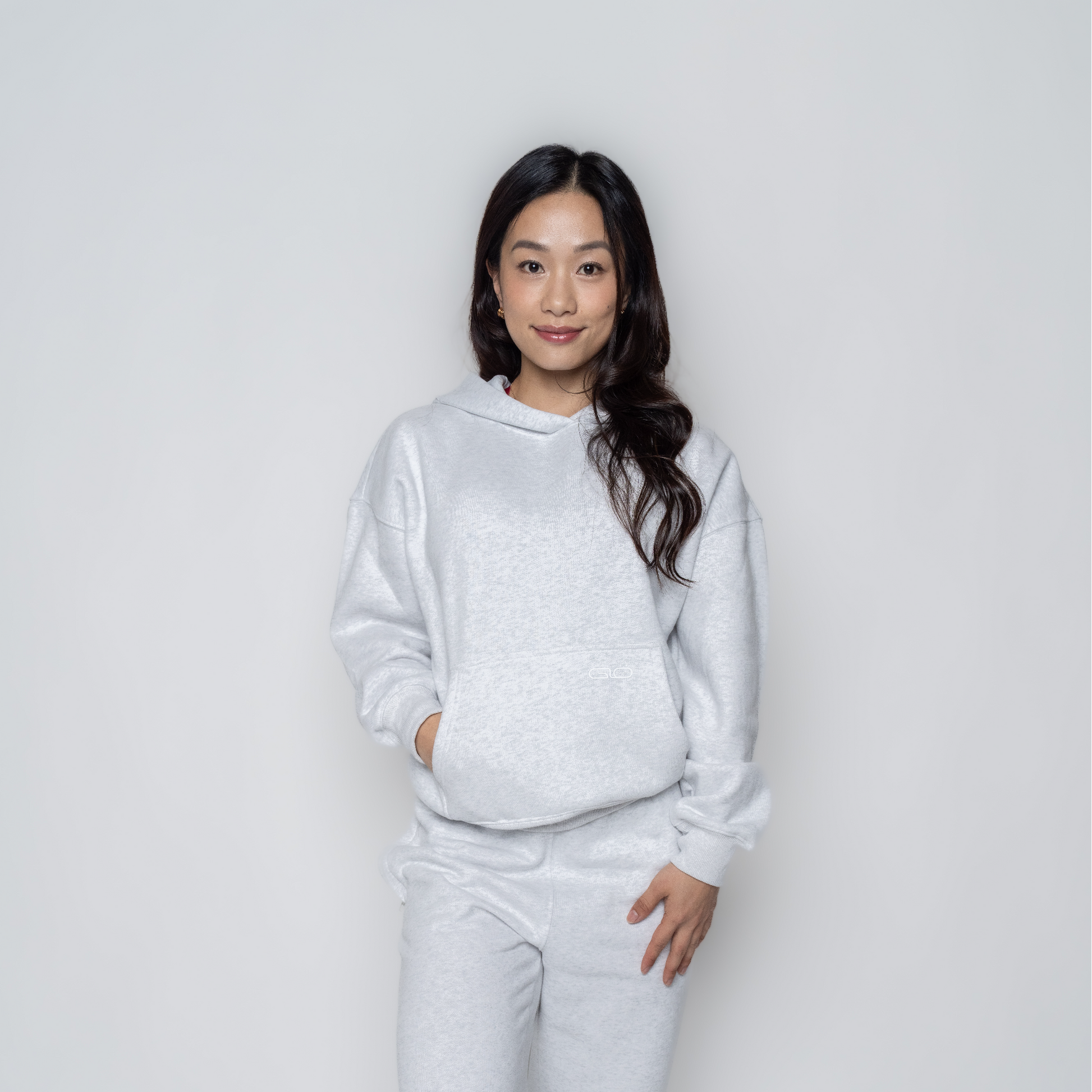 Chillout Ease Hoodie in Light Grey