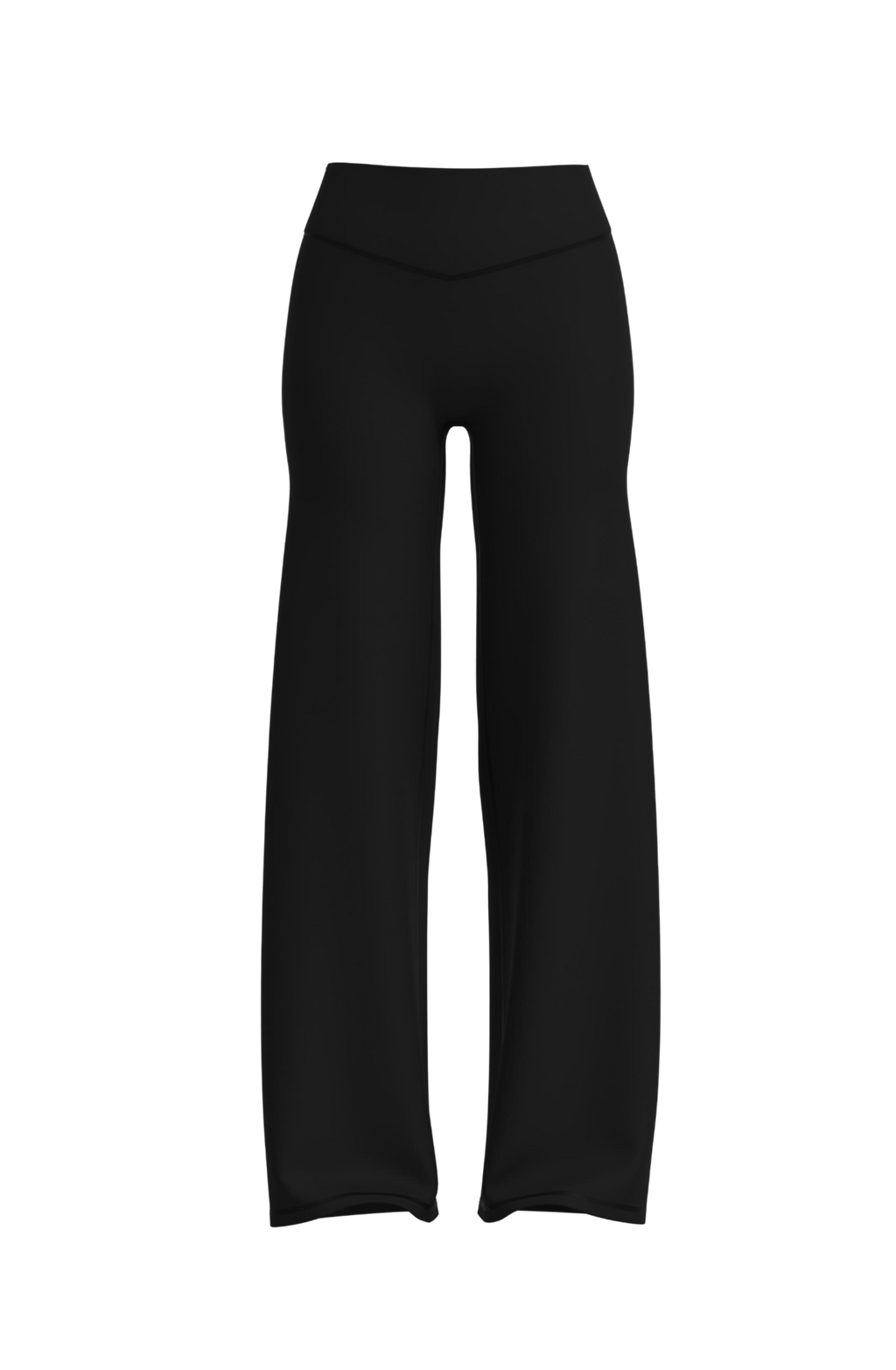 Invisible Scrunch Wide-Leg in Black Truffle