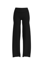 Invisible Scrunch Wide-Leg in Black Truffle