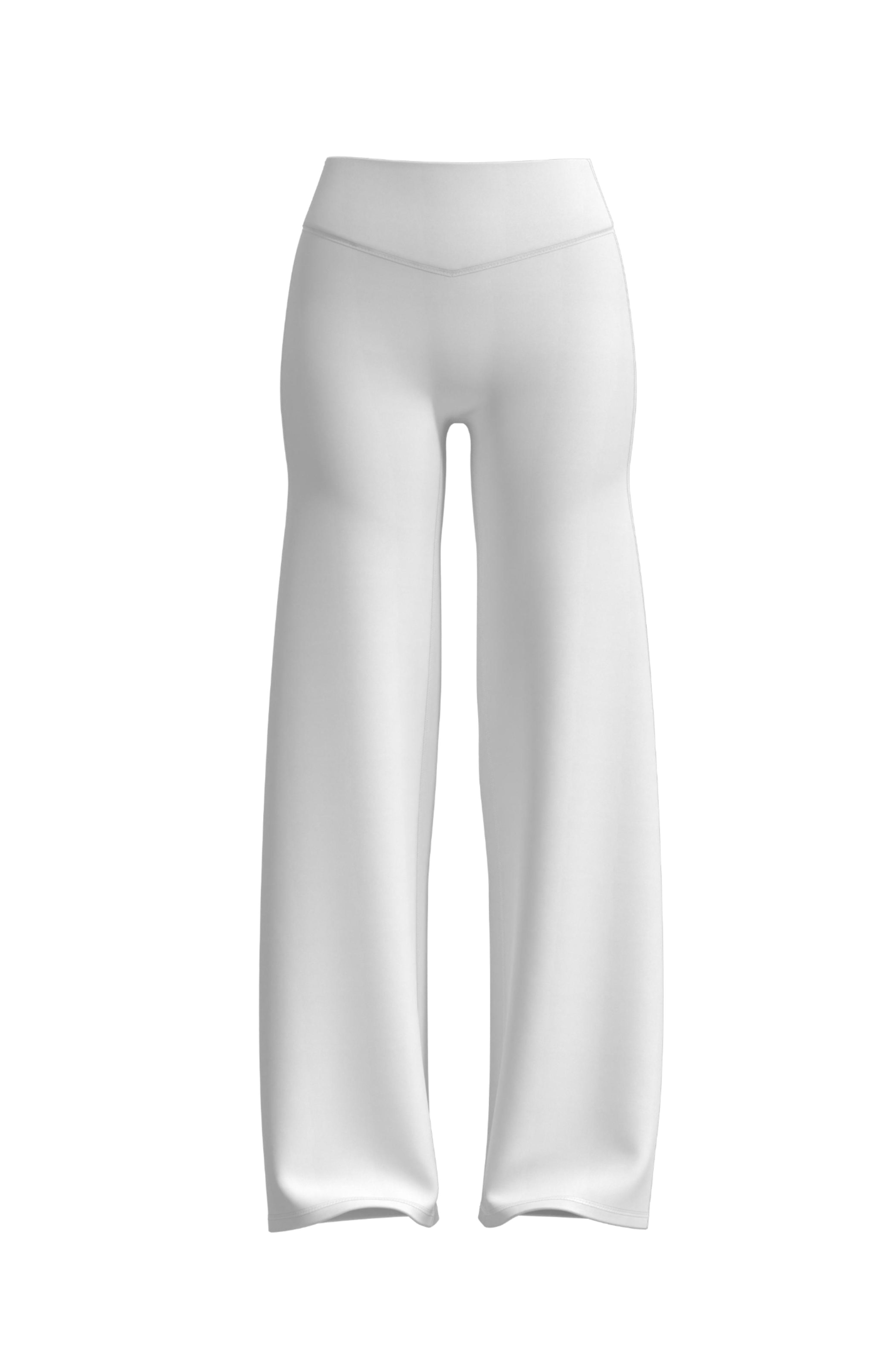 Invisible Scrunch Wide-Leg in Blanc (preview)