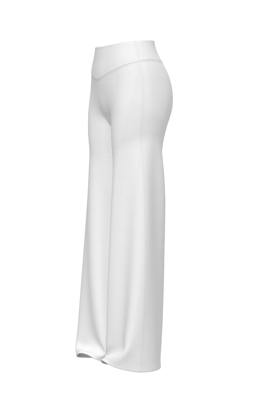 Invisible Scrunch Wide-Leg in Blanc