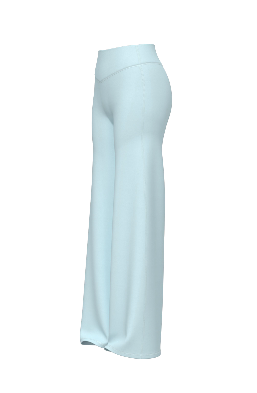 Invisible Scrunch Wide-Leg in Blueberry Cream