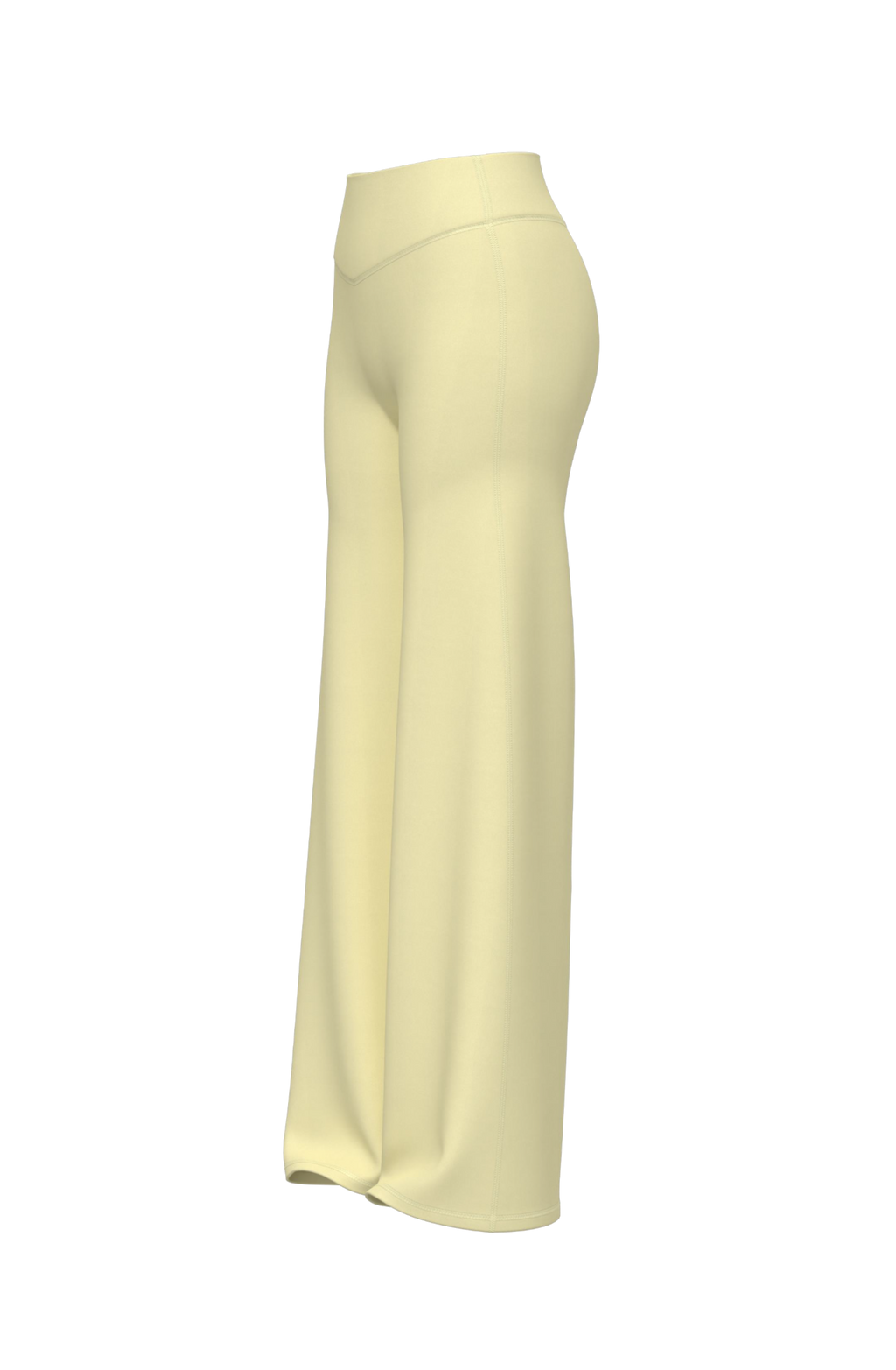 Invisible Scrunch Wide-Leg in Lemon Butter