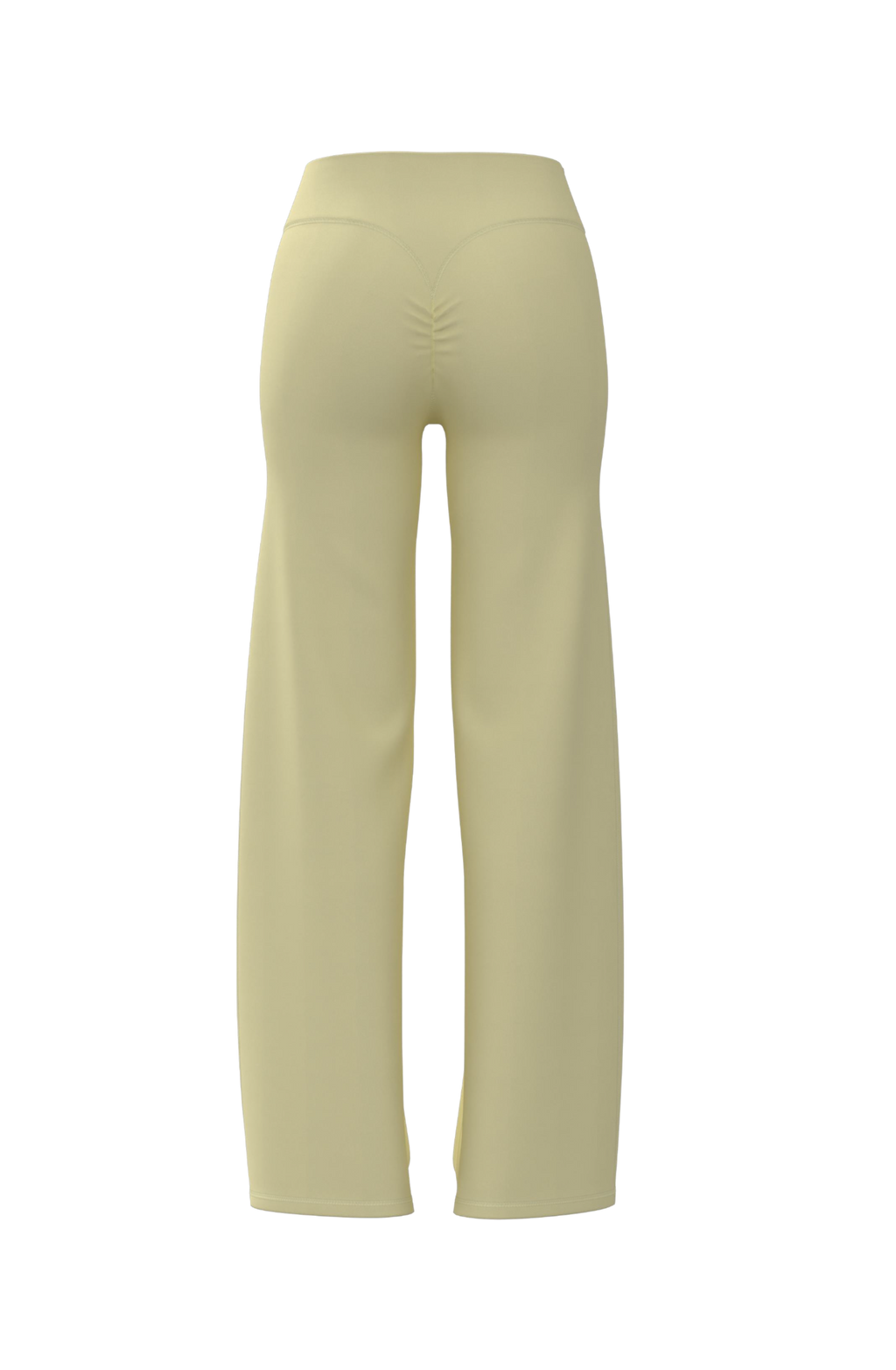 Invisible Scrunch Wide-Leg in Lemon Butter