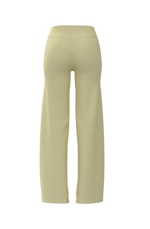 Invisible Scrunch Wide-Leg in Lemon Butter