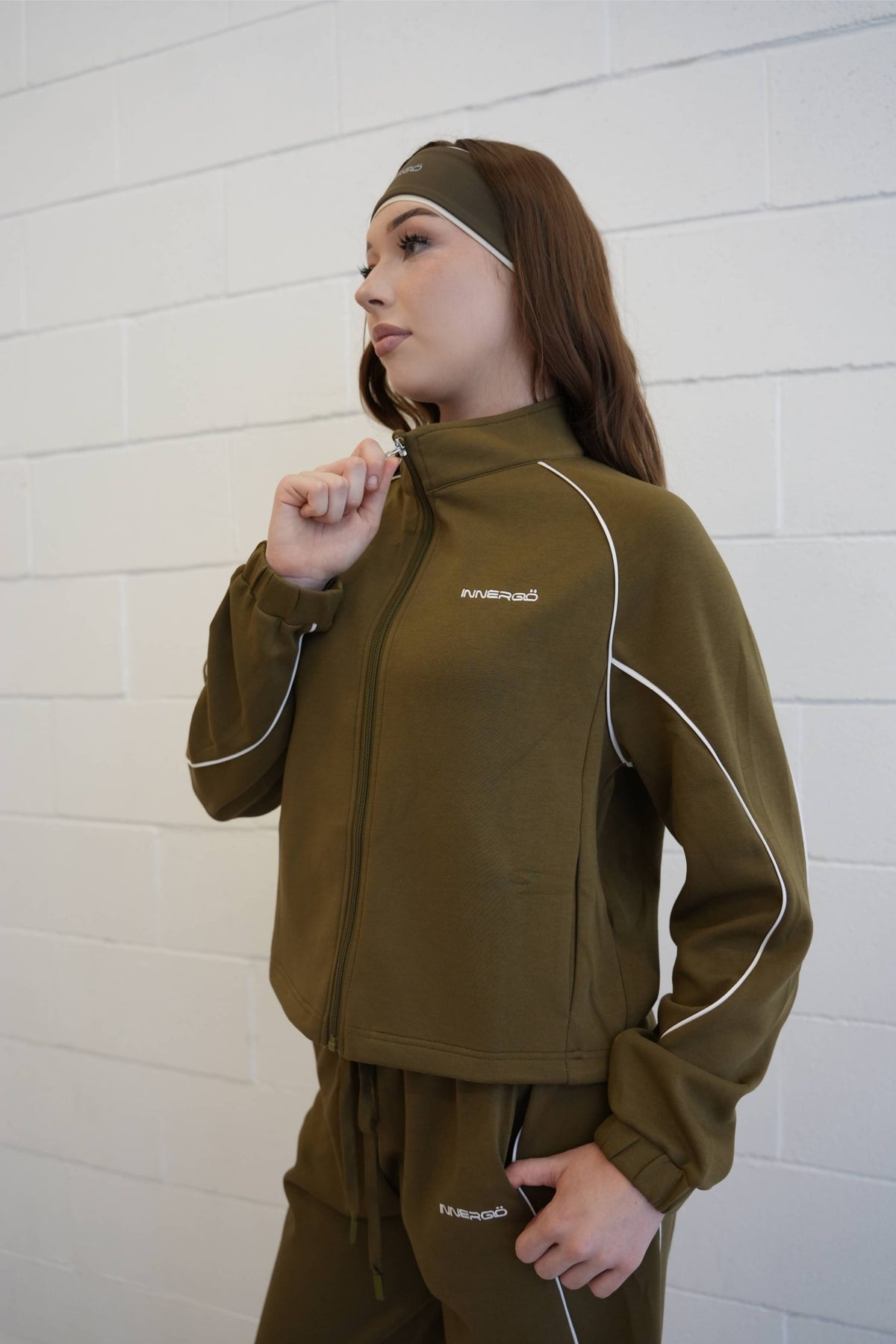 Timeless Zip Jacket in Olive