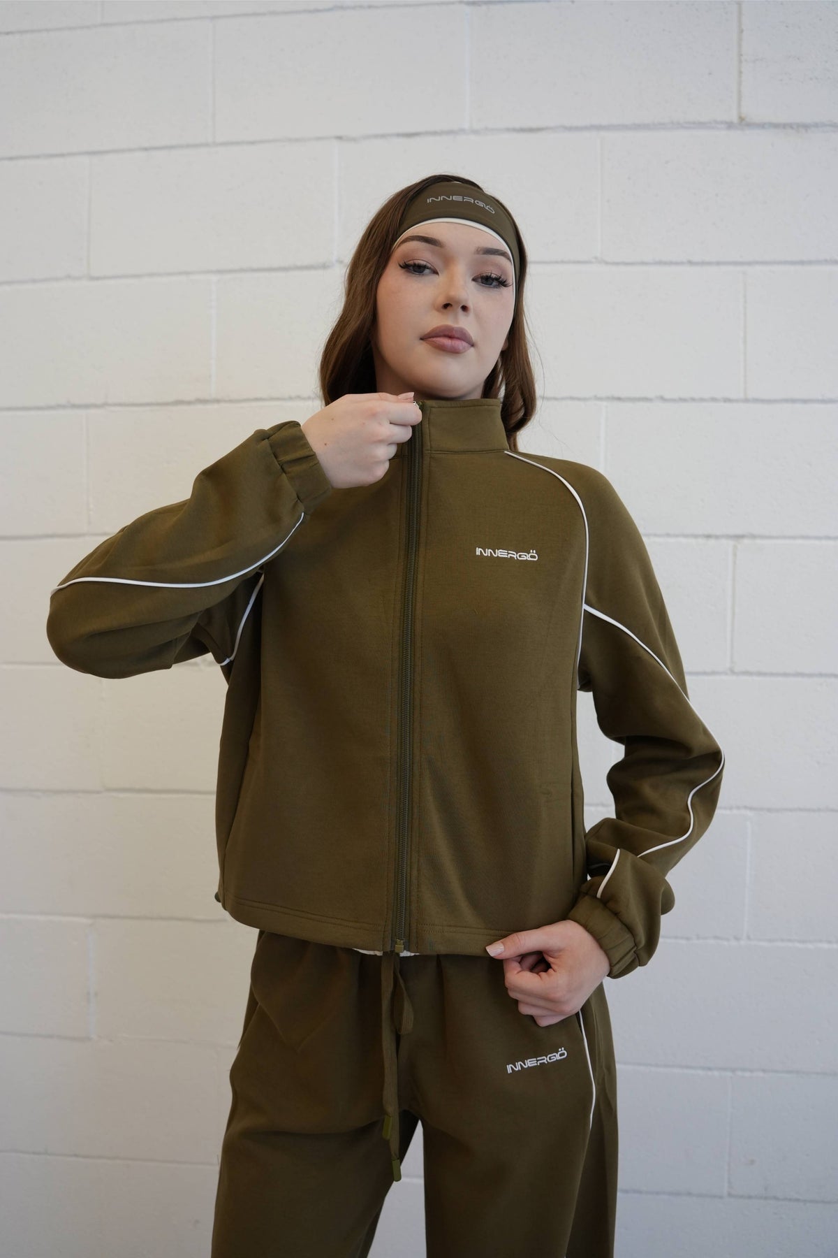 Timeless Zip Jacket in Olive