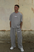 Barrel Pants in Light Grey