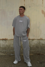 Barrel Pants in Light Grey