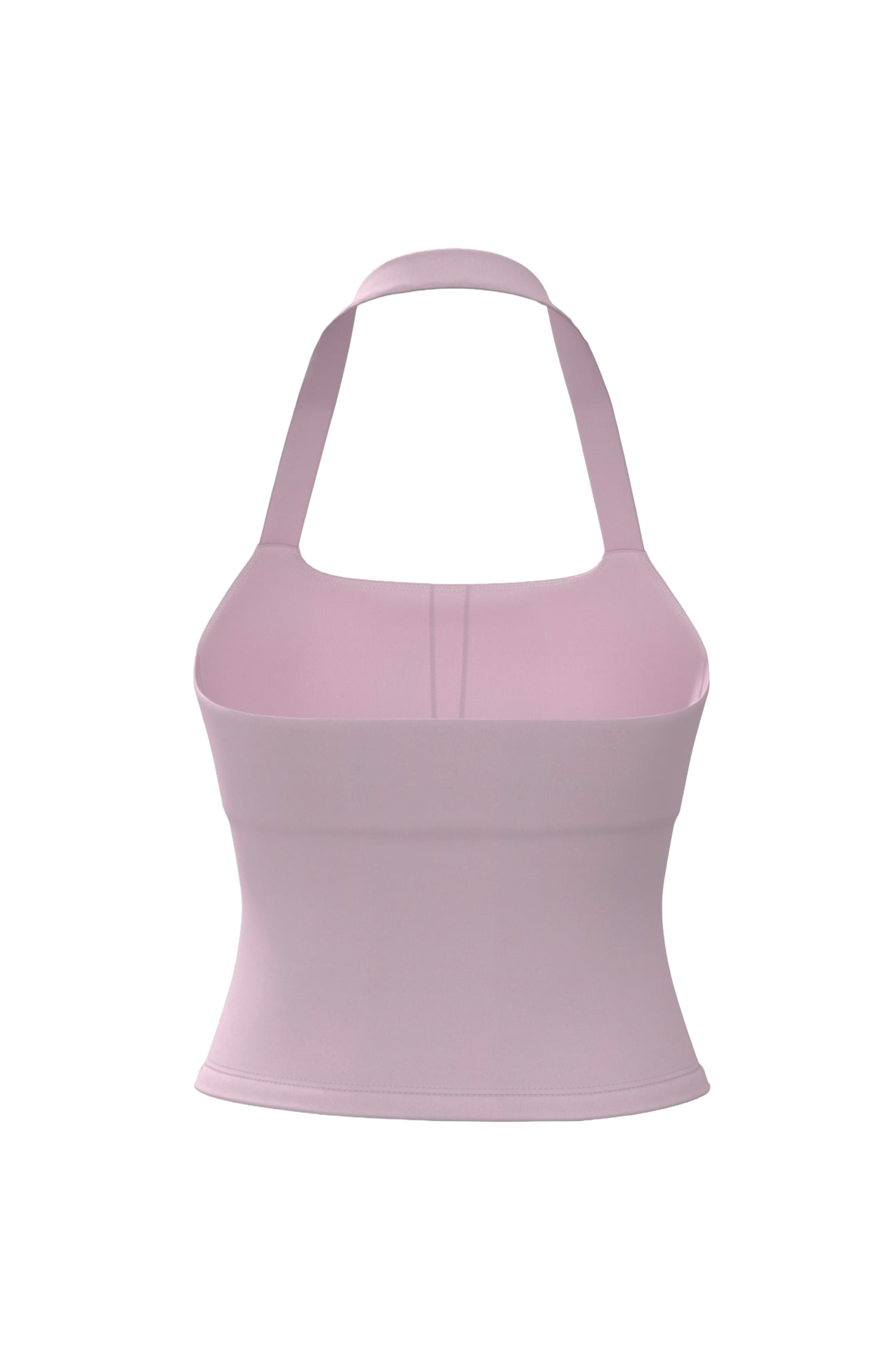 hip length halter in dusty pink