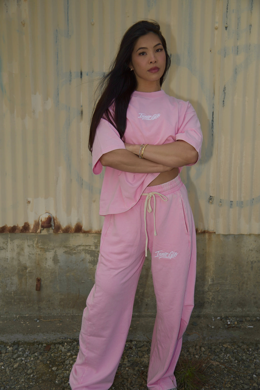 Barrel Pants in Pink