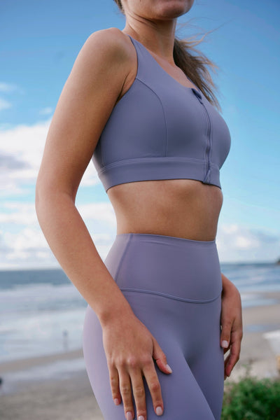 Sandscape Full-Zip Top in Soft Purple - Inner Glö Apparel