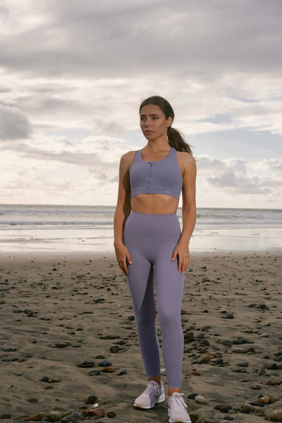 Sandscape Full-Zip Top in Soft Purple - Inner Glö Apparel