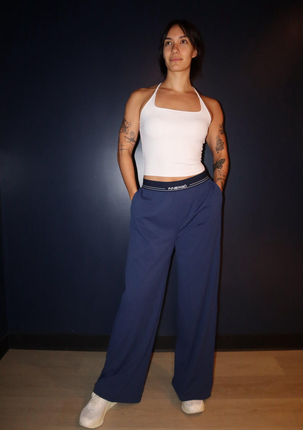 Sleek Pants in Navy Blue