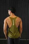 Anti-Leg Day Stringer in Olive Green