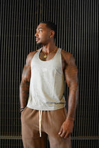 Anti-Leg Day Stringer in Light Grey
