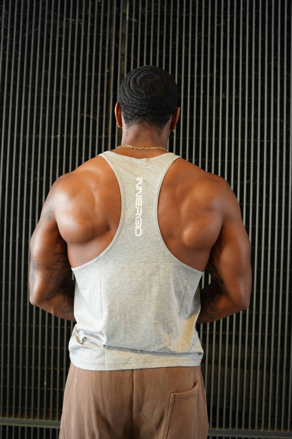 Anti-Leg Day Stringer in Light Grey