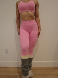 V-Back Leggings in Guava Pink
