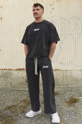 Barrel Pants in Washed Black