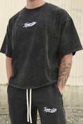 Boxy Shirt in Washed Black