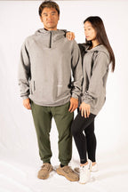 Zoned In Oversized Hoodie in Cloudy Grey - Inner Glö Apparel